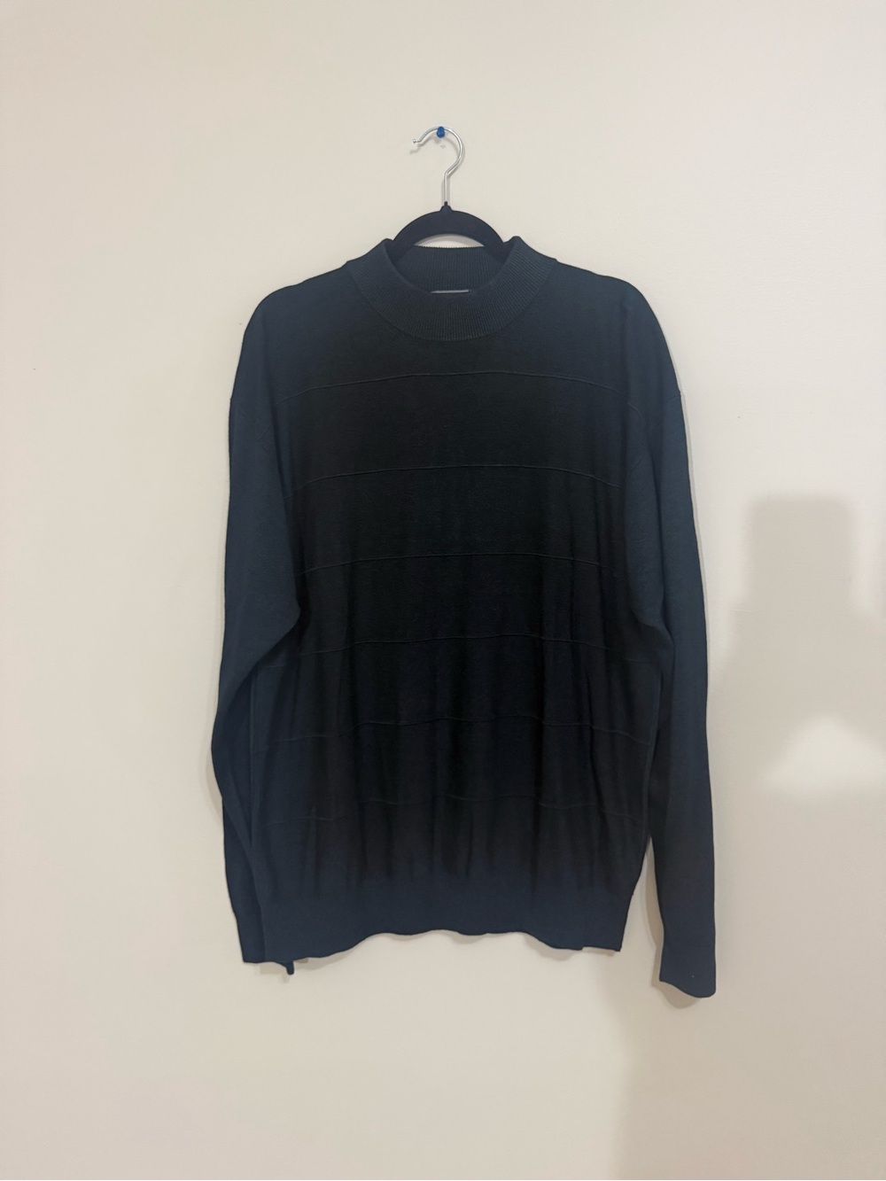 Fumagalli’s 72% Silk Men’s Size XL Black Sweater, Excellent Condition